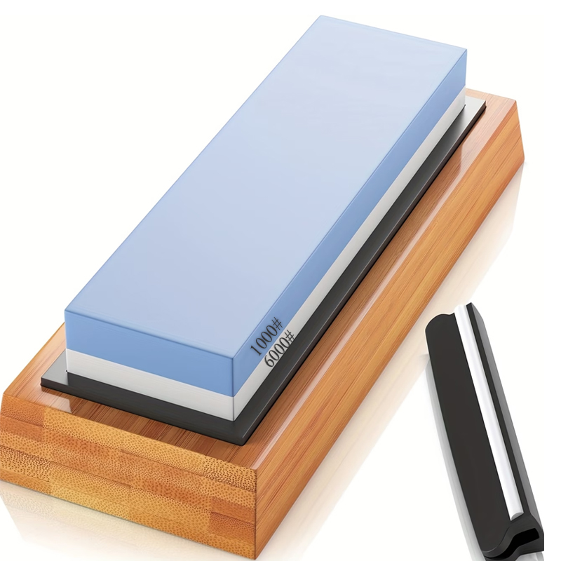 Knife Sharpening Stone Whetstone 1000 6000 - WXCOO Bıçak Bileme Taşı Seti Çift