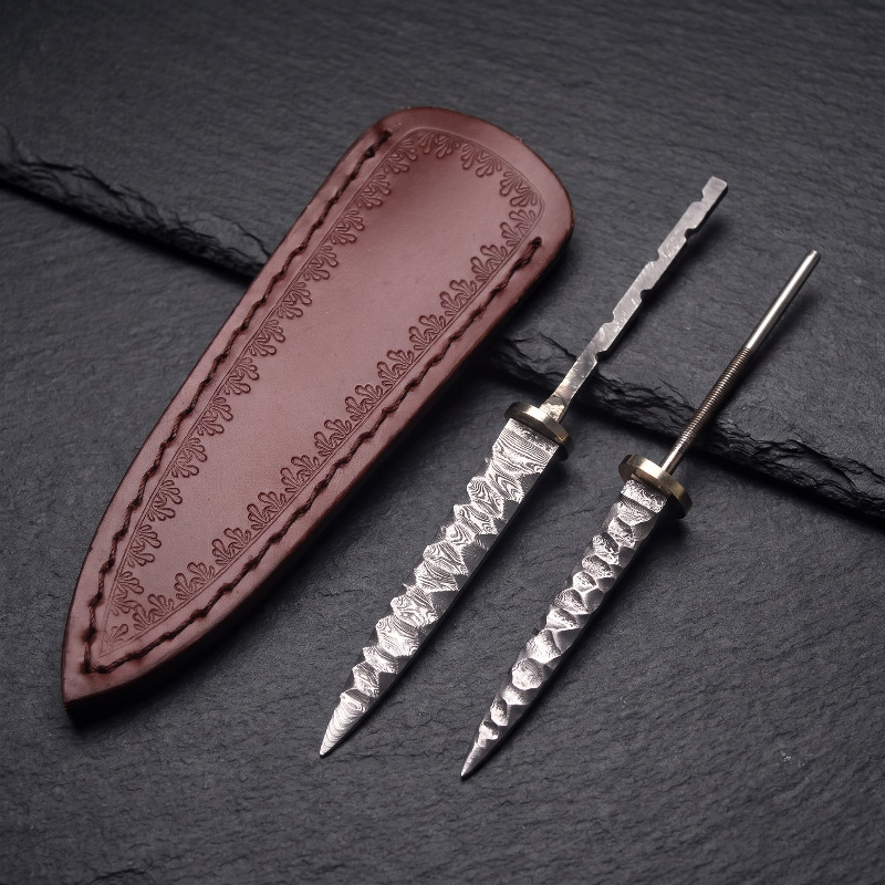 Knife Blade Blank Damascus Steel Forged - 1 adet Şam Çelik Çay Bıçağı
