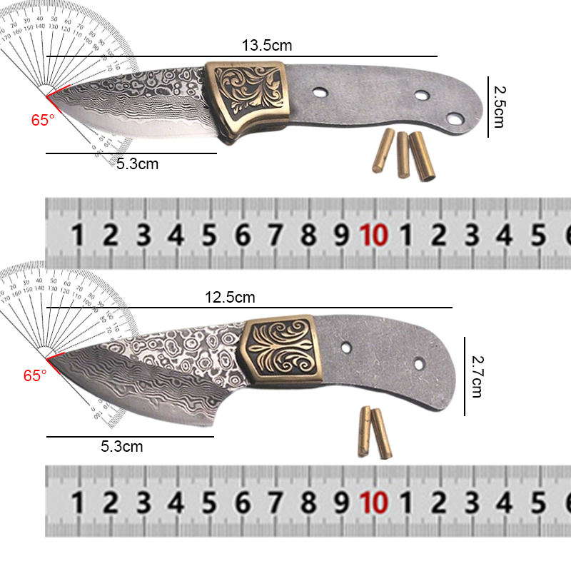 El Yapımı, Damask Çeliği Bıçak - Knife Blade Blank Damascus Steel Forged incelemesi ve fiyatı