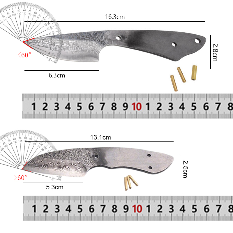 El Yapımı, Damask Çeliği Bıçak - Knife Blade Blank Damascus Steel Forged incelemesi ve fiyatı