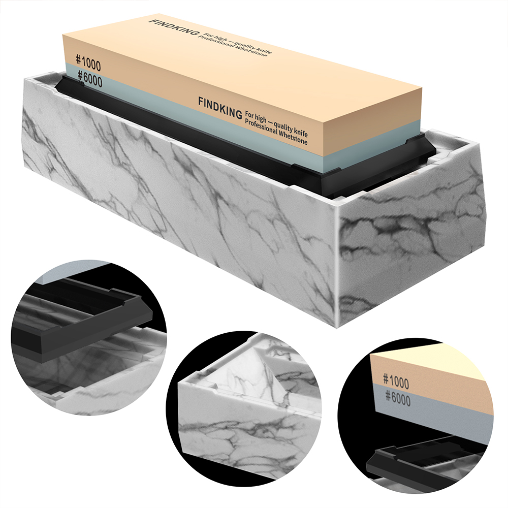 FINDKING Bıçak Bileme Taşı Set - Knife Sharpening Stone Whetstone 1000 6000 incelemesi ve fiyatı