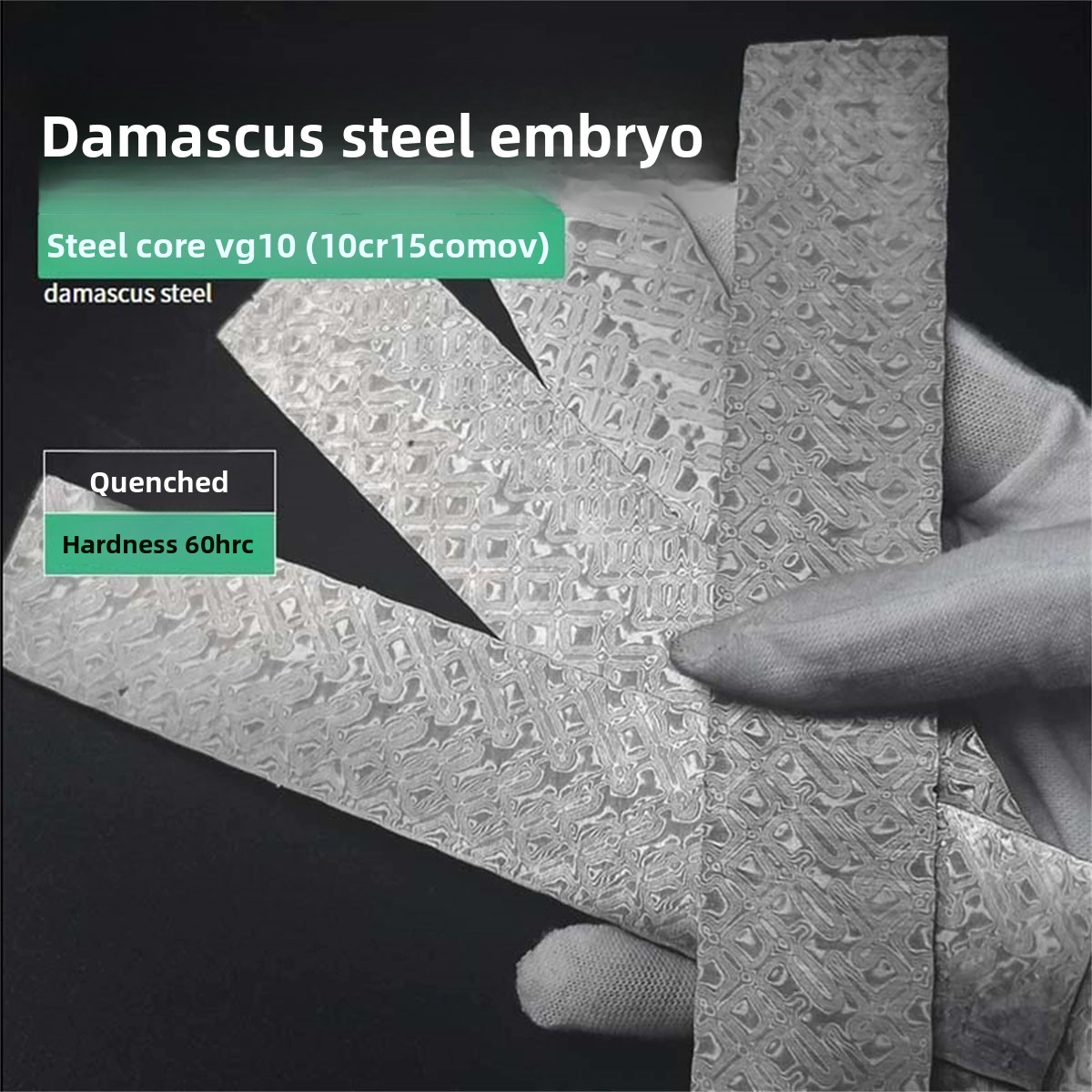 50 cm Uzunluğunda Elde Dövülmü - Knife Blade Blank Damascus Steel Forged incelemesi ve fiyatı