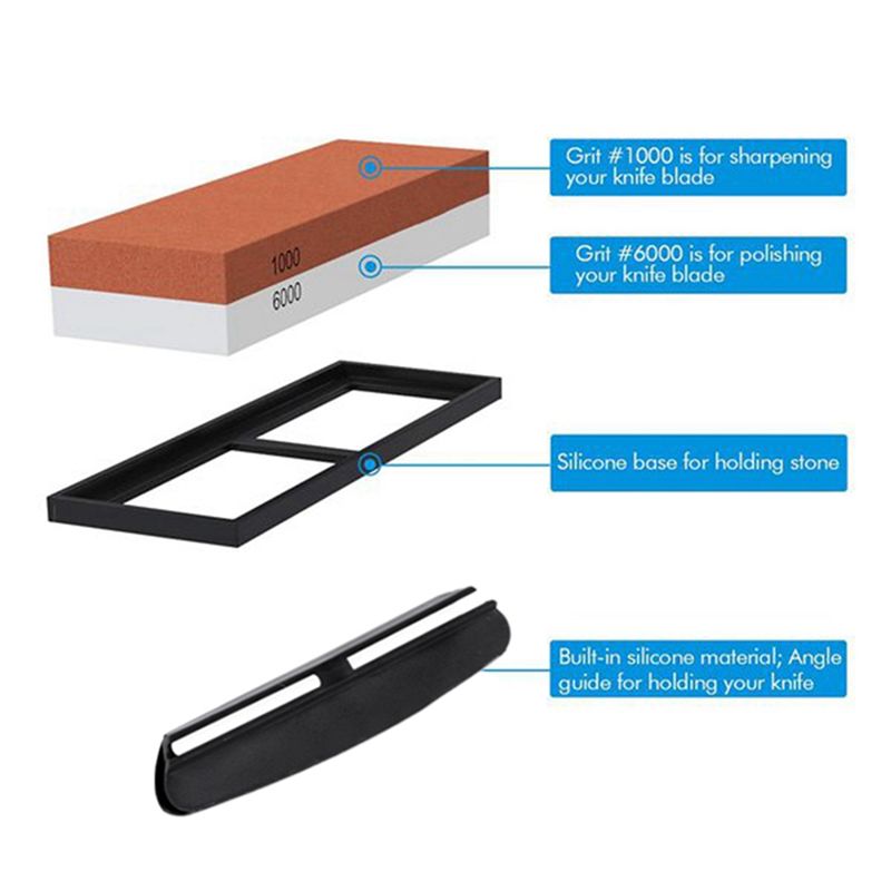 ABVT-2X Bileme Taşı, Bileme Ta - Knife Sharpening Stone Whetstone 1000 6000 incelemesi ve fiyatı