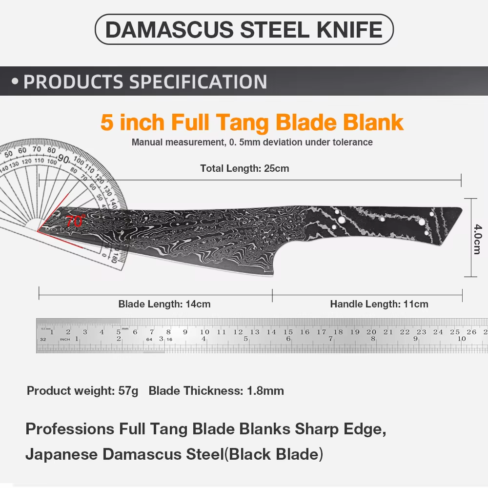 Japon Şam Çelikleri Dövme Kiri - Knife Blade Blank Damascus Steel Forged incelemesi ve fiyatı
