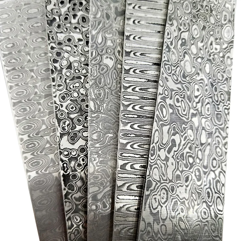 15x2.5x0.3 CM Şam Çeliği Desen - Knife Blade Blank Damascus Steel Forged incelemesi ve fiyatı