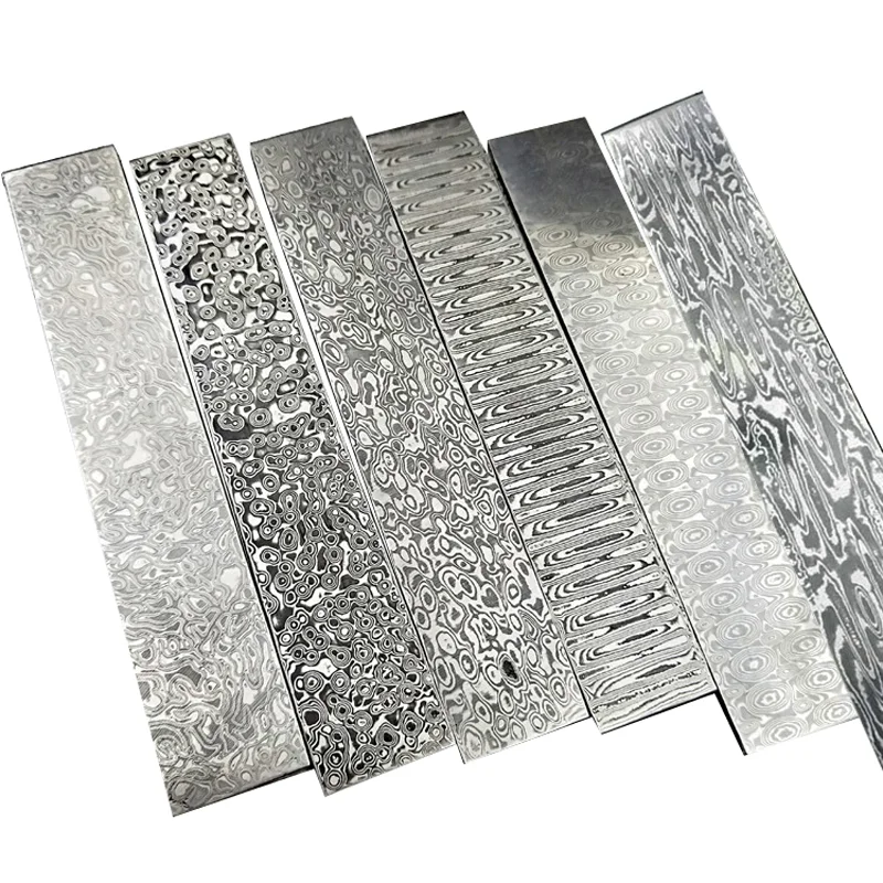 15x2.5x0.3 CM Şam Çeliği Desen - Knife Blade Blank Damascus Steel Forged incelemesi ve fiyatı